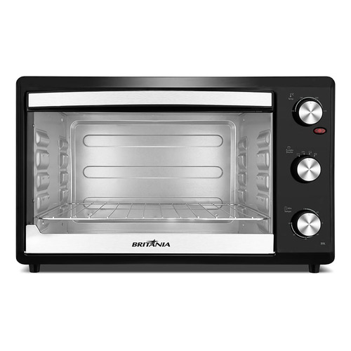 Forno Elétrico 35l Britânia Bfe35 Dupla Resistência Cor Preto 127V