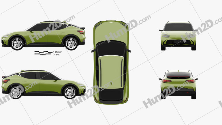 Genesis GV60 2022 car clipart