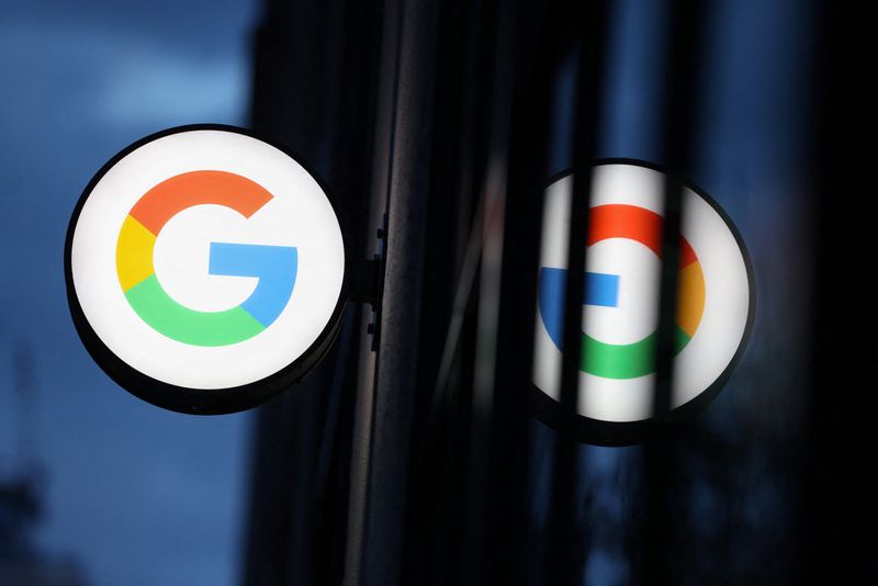 © Reuters. Logo do Google em Nova Yorkn17/11/2021 REUTERS/Andrew Kelly