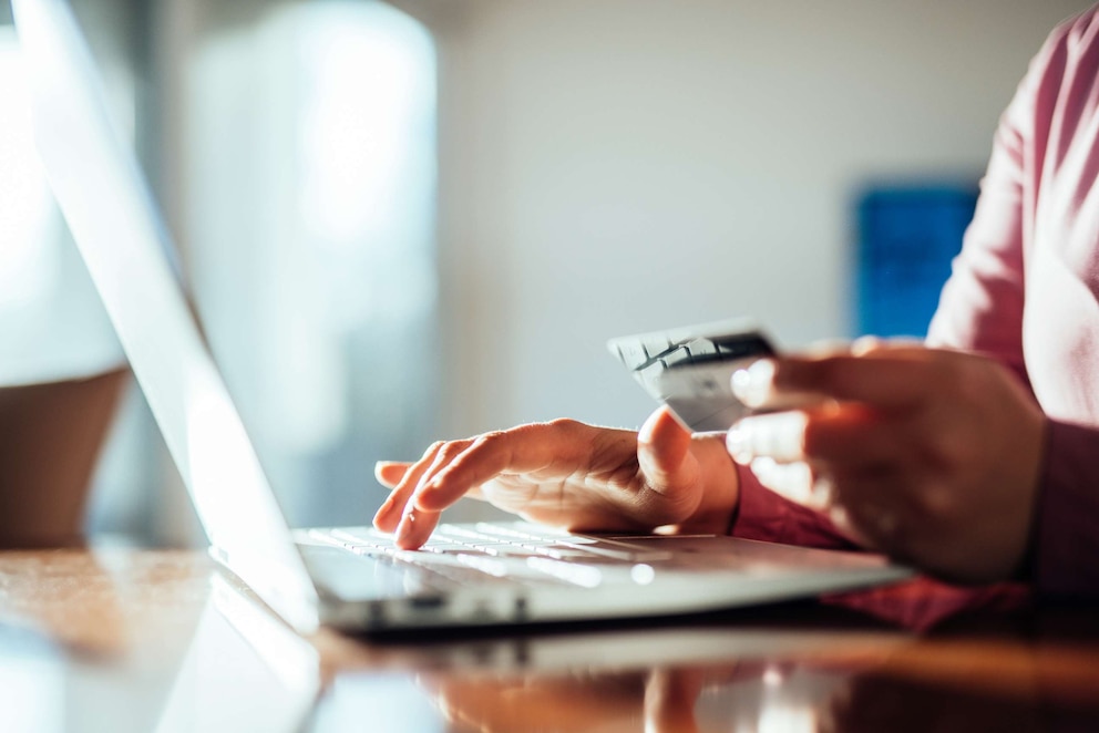 PHOTO: Stock photo of a person shopping online.