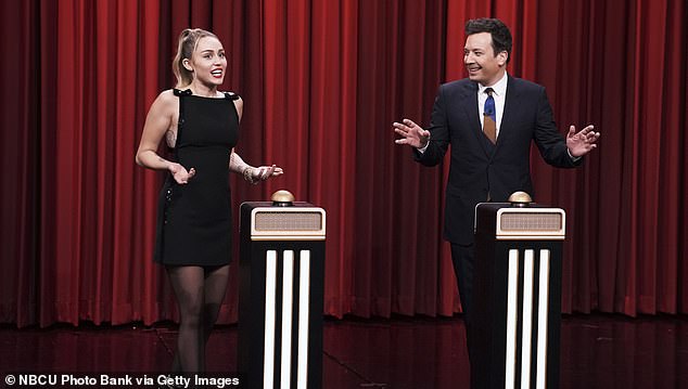 What party? Miley Cyrus nearly failed to identify one of her own hit records when she appeared on Jimmy Fallon on Thursday