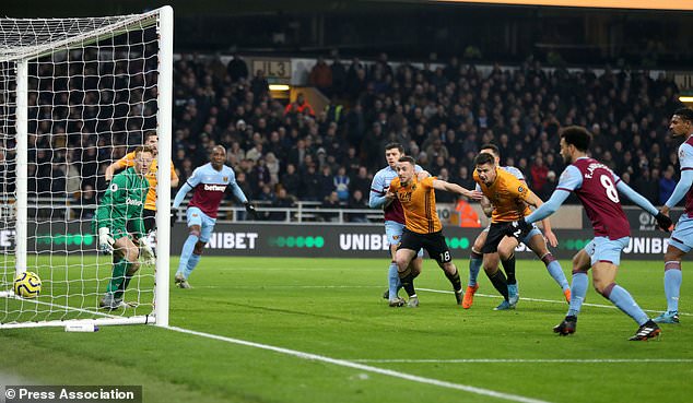 Leander Dendoncker scores the opener (David Davies/PA)