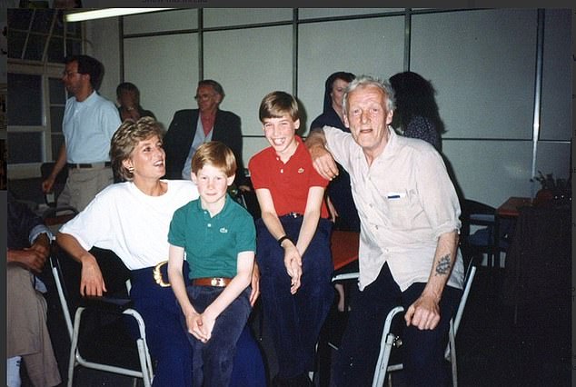 Princess Diana took Prince William and Harry to homeless shelters in the hope they would have a lifelong passion for charity work and activism, a new documentary has revealed. This image shows William and Harry with their mother at a homeless centre in 1994