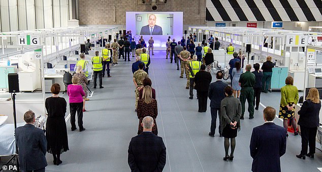 More than 400 workers, supported by 60 Ghurkhas from the British Army, built the 70,000-square-metre facility from scratch in just two weeks before it was officially opened by Prince William