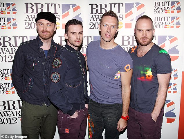 Centre stage: It comes after MailOnline confirmed that Coldplay will open The BRIT Awards 2021 with a performance of Higher Power filmed on the Thames