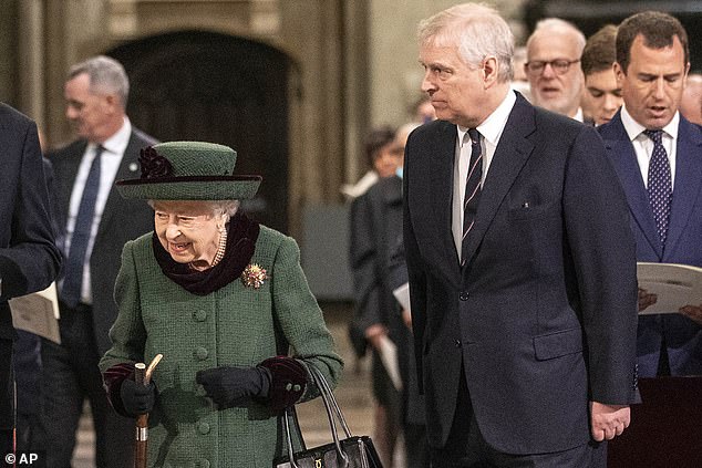 Andrew had been forced to step back from public life over his association with late paedophile Jeffrey Epstein, but made a surprising centre-stage appearance with the Queen at a memorial service for Prince Philip last week