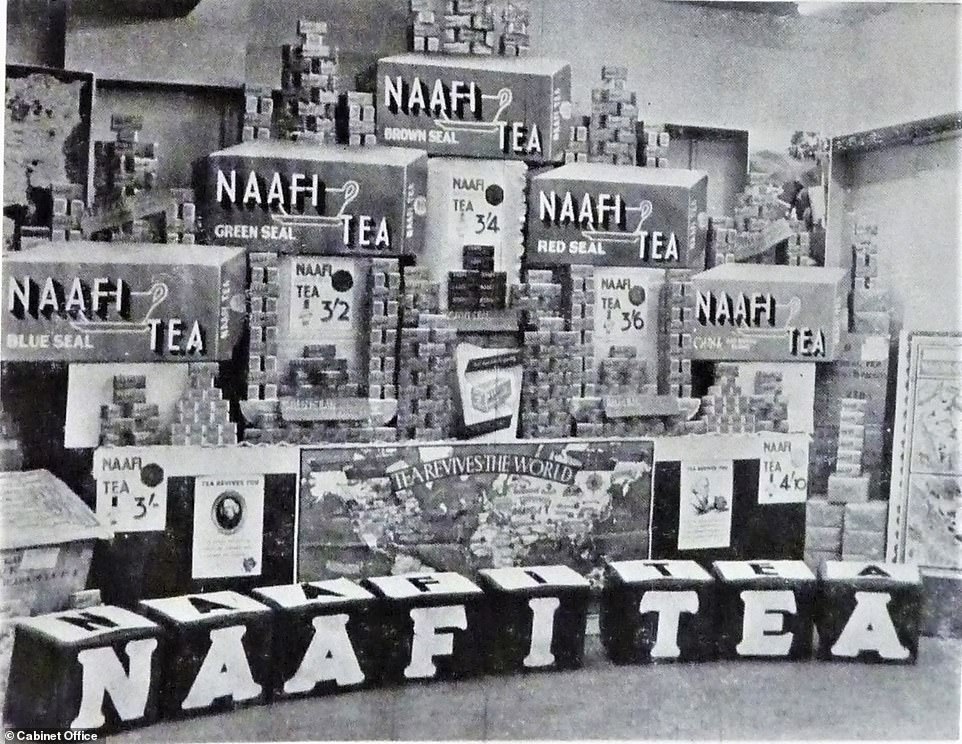 The Navy, Army and Air Force Institutes (pictured in 1951) provide shops and canteens for the British Army and their allies