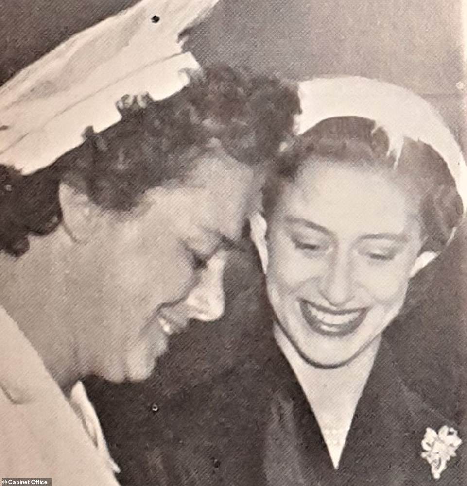 Princess Margaret, Countess of Snowdon visits a Navy, Army and Air Force Institutes site in Plymouth in 1952