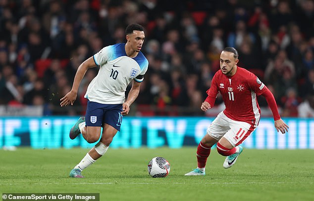 Trent Alexander-Arnold was deployed as a midfielder against Malta by Gareth Southgate