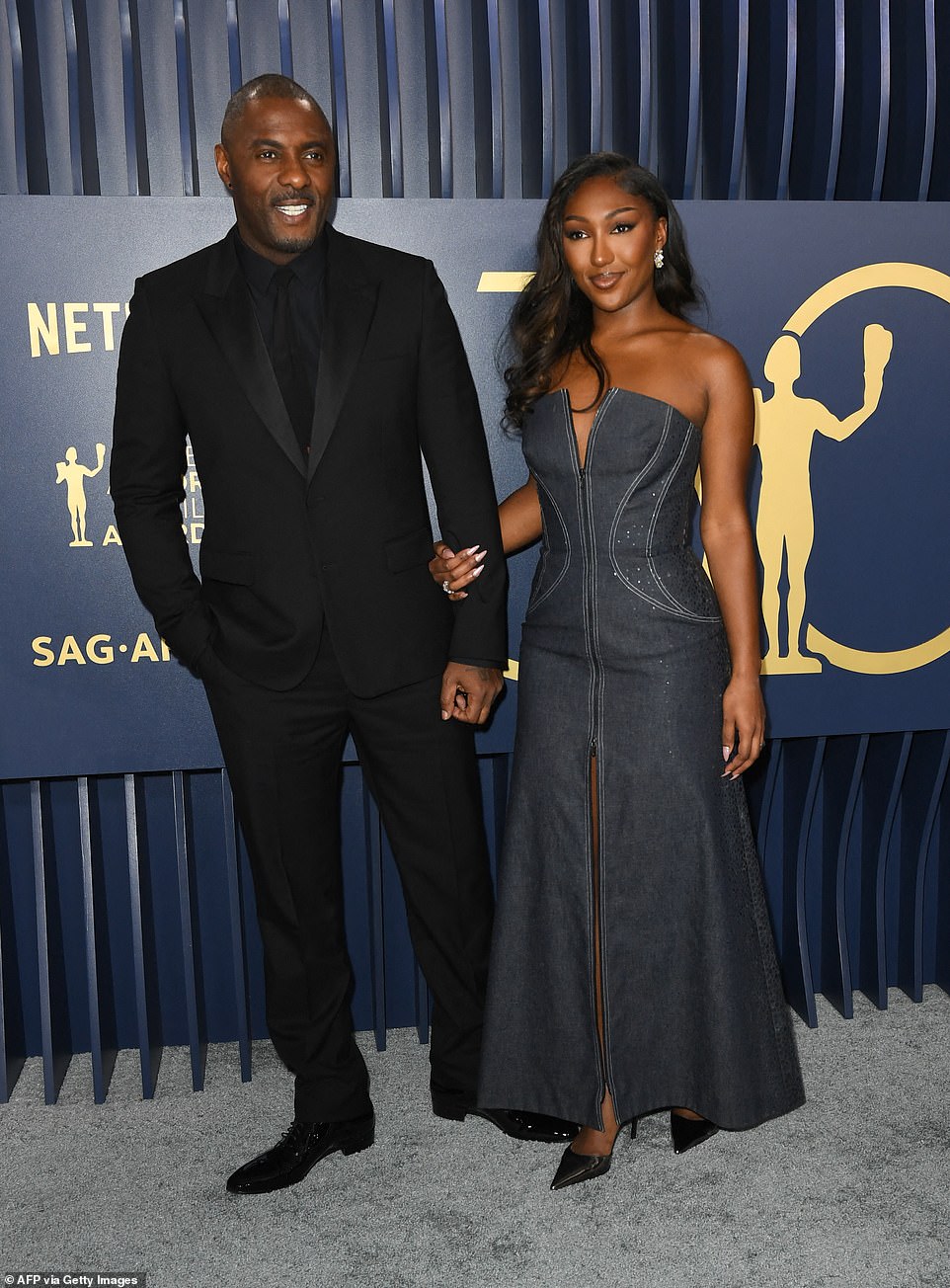 Idris Elba with his daughter Isan Elba, 22