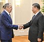 In this photo released by Xinhua News Agency, Russian Foreign Minister Sergey Lavrov, left, and Chinese President Xi Jinping meets at the Great Hall of the People in Beijing on April 9, 2024. China has surged sales to Russia of machine tools, microelectronics and other technology that Moscow in turn is using to produce missiles, tanks, aircraft and other weaponry. That's according to two senior Biden administration officials who discussed the sensitive findings on the condition of anonymity. Russia's microelectronics came from China, which Russia has used missiles, tanks and aircraft. (Li Xueren/Xinhua via AP)