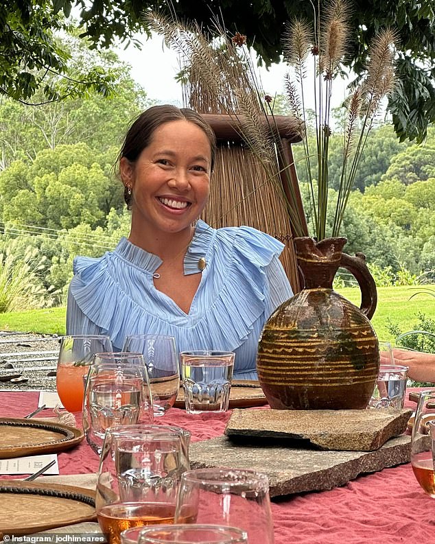 Jodhi Meares attended the baby shower of Kalani Miller, (pictured) the glowing long-time girlfriend of surfing legend Kelly Slater on Sunday