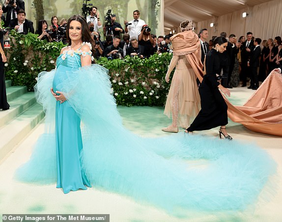 NEW YORK, NEW YORK - MAY 06: Lea Michele attends The 2024 Met Gala Celebrating "Sleeping Beauties: Reawakening Fashion" at The Metropolitan Museum of Art on May 06, 2024 in New York City. (Photo by Dimitrios Kambouris/Getty Images for The Met Museum/Vogue)