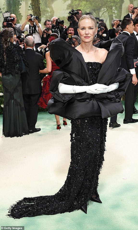 NEW YORK, NEW YORK - MAY 06: Naomi Watts attends The 2024 Met Gala Celebrating "Sleeping Beauties: Reawakening Fashion" at The Metropolitan Museum of Art on May 06, 2024 in New York City. (Photo by Jamie McCarthy/Getty Images)