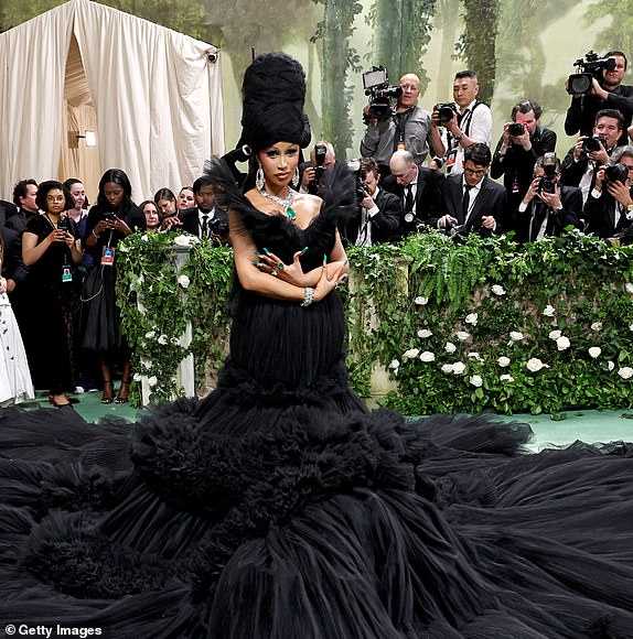 NEW YORK, NEW YORK - MAY 06: Cardi B attends The 2024 Met Gala Celebrating "Sleeping Beauties: Reawakening Fashion" at The Metropolitan Museum of Art on May 06, 2024 in New York City. (Photo by Jamie McCarthy/Getty Images)