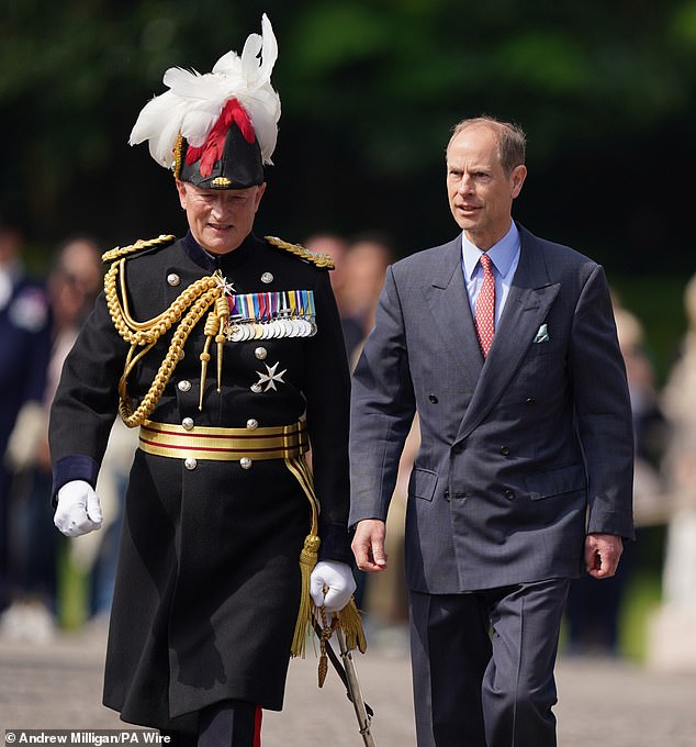 The Duke and Duchess of Edinburgh appeared to be in high spirits as they took part in the Ceremony of the Keys - while visiting the Scottish capital