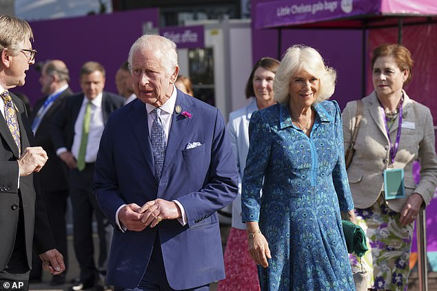 Yesterday, the King couldn't hide his amusement as being given a new title - 'King of the Compost'