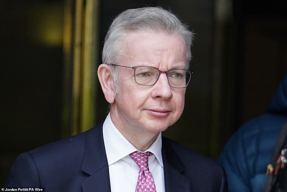 Mr Gove spoke out after a speech in which he condemned the 'explosion' of anti-Semitism in Britain since Hamas killed 1,200 festival-goers in Israel on October 7 last year.