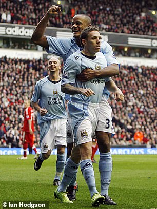 Kompany and Bellamy were team-mates at Man City