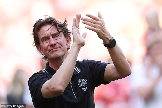 Brentford coach Thomas Frank has also been linked with the Man United job in recent days