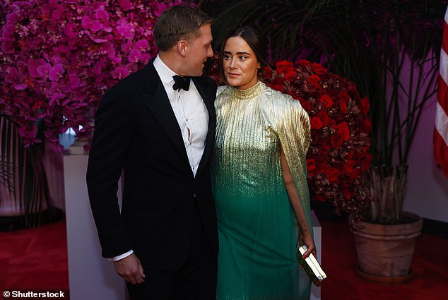 Peter Neal and Naomi Biden have been married two years. She's seen here at the State Dinner last week during which speculation swirled around a possible baby bump