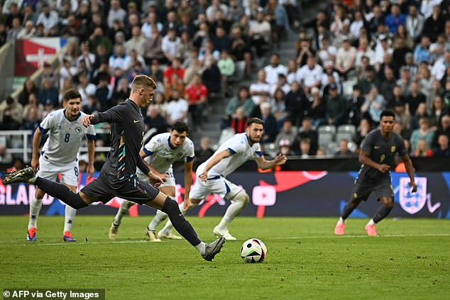 He tucked his effort in to the bottom right corner of the goal to give the hosts the lead in the second half