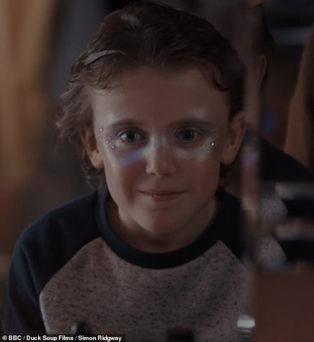 Leo Harris (pictured) plays seven-year-old Jake in the programme, which has received mixed reviews from critics