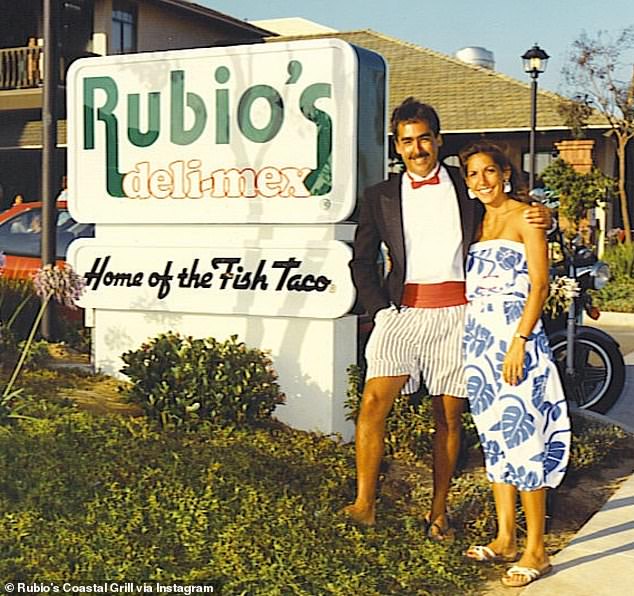 The grand opening of the third Rubio's location in the Pacific Beach neighborhood of San Diego, California in 1986