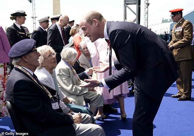 D-Day veterans, armed forces personnel and local schoolchildren were among the guests at the star-studded event held on Southsea Common in Portsmouth