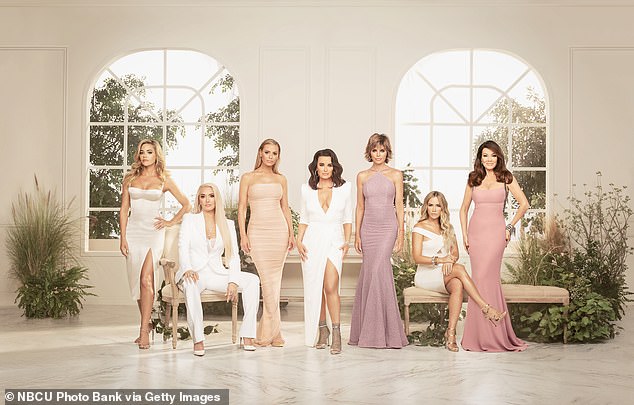 She later was a main cast member on the hit Bravo series, The Real Housewives Of Beverly Hills, from 2019 until she left in 2020 (seen above)