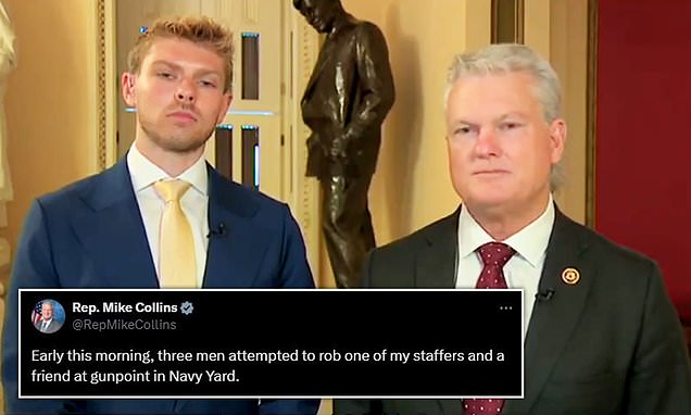 Republican Congressman's staffer robbed at gunpoint near the Capitol reveals terrifying