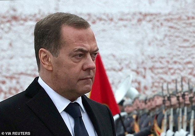 Russia's deputy chairman of the Security Council Dmitry Medvedev declared that Moscow should inflict 'maximum harm on the USA and their 'f***king allies'