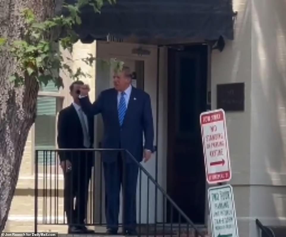 At a meeting with GOP Senators near Capitol Hill meant to coalesce the party around their presumptive presidential nominee, McConnell sat at Trump's right side as he addressed the conference. At one point the former president even patted the 82-year-old senate Republican on the back and exchanged brief remarks with his former foe, Sen. Josh Hawley , R-Mo., who was in the room exclusively disclosed to DailyMail.com.