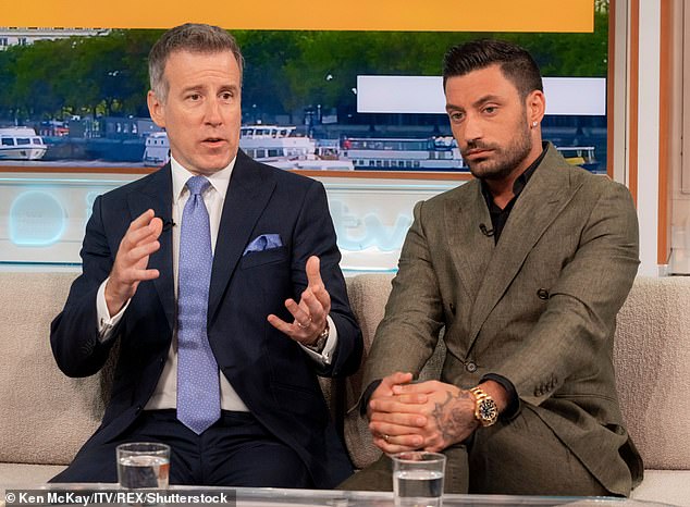 She added: 'I don't condone bullying on any path. But I don't believe gossip because things are blown way out of all proportion and it can turn into a great big snowball' (Giovanni, right, pictured with Anton Du Beke)