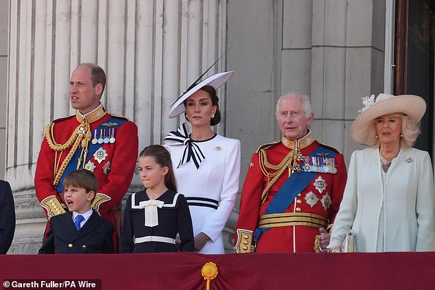 Kate returned briefly to the public limelight at Trooping the Colour last weekend with William and their three children