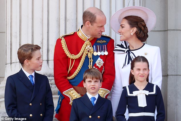 The prince met Kate Middleton at St Andrews University in Fife, and the pair married at Westminster Abbey in 2011 after dating for more than eight years. Both pictured at Trooping the Colour last week