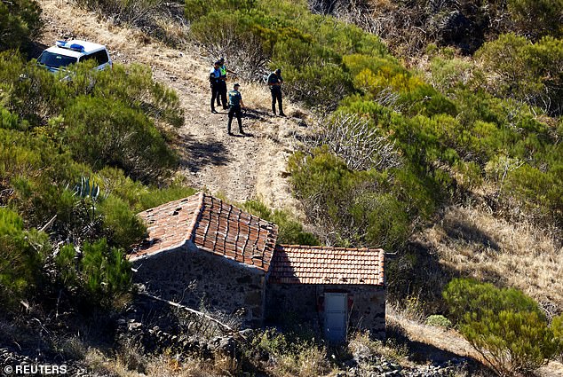 Police officers also searched in the Masca ravine for Jay on June 19