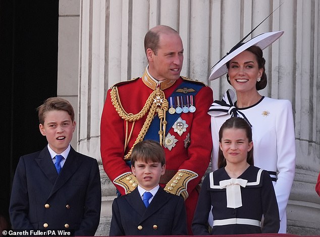 The Princess of Wales made a glorious return to public life with her family at the Trooping the Colour ceremony