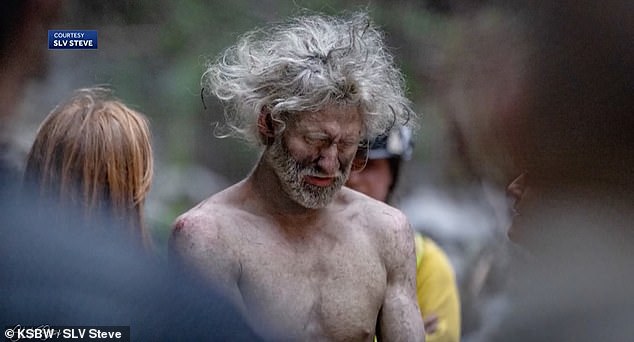 The 34-year-old was rescued from the Big Basin Redwoods State Park in Boulder Creek, California