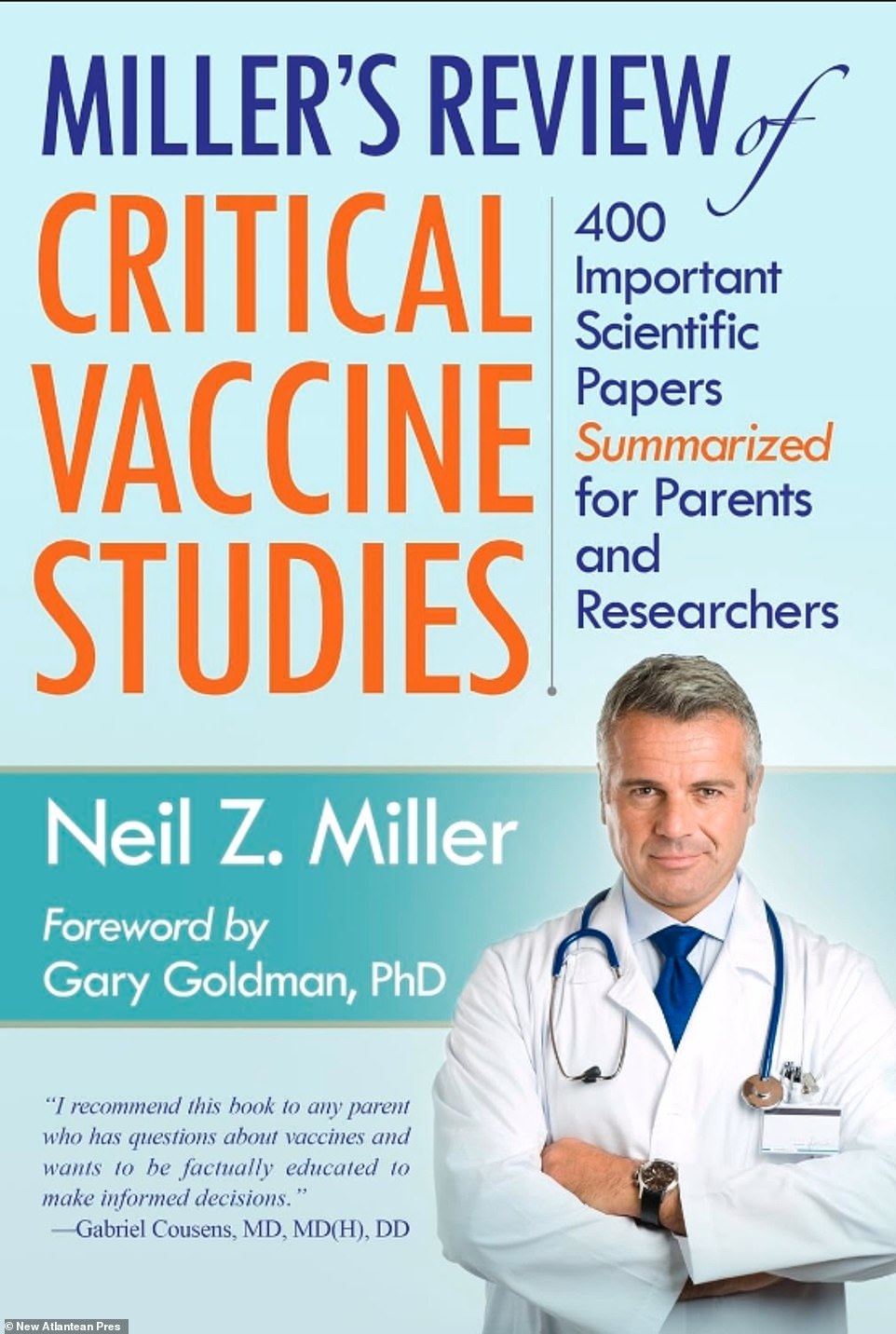 One of the 43 books added to this list was one by author Neil Miller titled 'Miller's Review of Critical Vaccine Studies: 400 Important Scientific Papers Summarized for Parents and Researchers,' which was released in 2016. Speaking exclusively with DailyMail.com, Miller slammed the White House and Amazon for censoring his book, 'If my book is being censored, they are censoring medical and scientific literature. I do not agree with modern-day book burning.' 'My book is not political,' Miller continued. 'It contains summaries of 400 studies taken from the National Library of Medicine.'