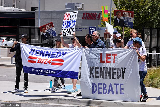 To the dismay of Kennedy supporters, however, CNN is not allowing the independent to join Thursday's debate