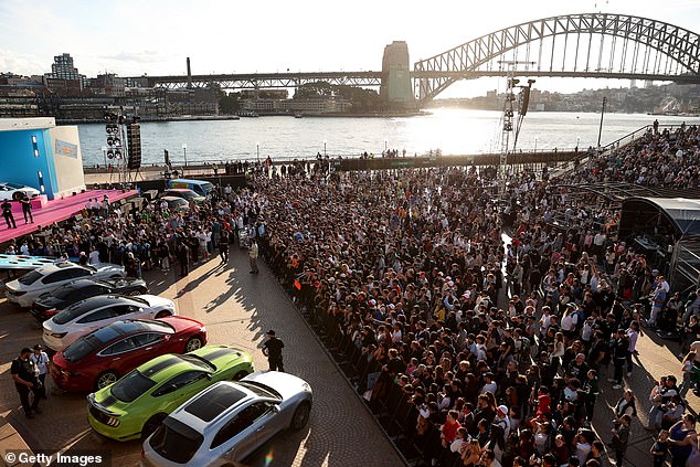 Thousands flocked to the Sydney Opera House for a chance to win a flashy new car