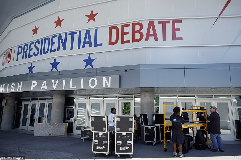 DEBATE DETAILS: WHERE TO WATCH AND WHAT TIME IT STARTS. Usually the Commission on Presidential Debates organizes and sanctions the presidential general election debates, but this year the two candidates agreed to ditch the organization. CNN is hosting the debate at their studio in Atlanta, Georgia with moderators Jake Tapper and Dana Bash. The 90-minute debate will air on CNN on Thursday, June 27 starting at 9:00 p.m. EST. It will also stream on all CNN's platforms as well as on The New York Times' website. CNN is also sharing its stream with some networks so viewers might be able to view it on networks like Fox News and ABC News ¿ among others. Trump and Biden are the only two who will appear on stage opposite the moderators. This comes despite independent presidential contender Robert F. Kennedy Jr. insisting he is a serious candidate and demanding he be included in the debate. CNN is not allowing any audience in the room during the debate, meaning this will be a much more toned-down version of those seen in years prior.