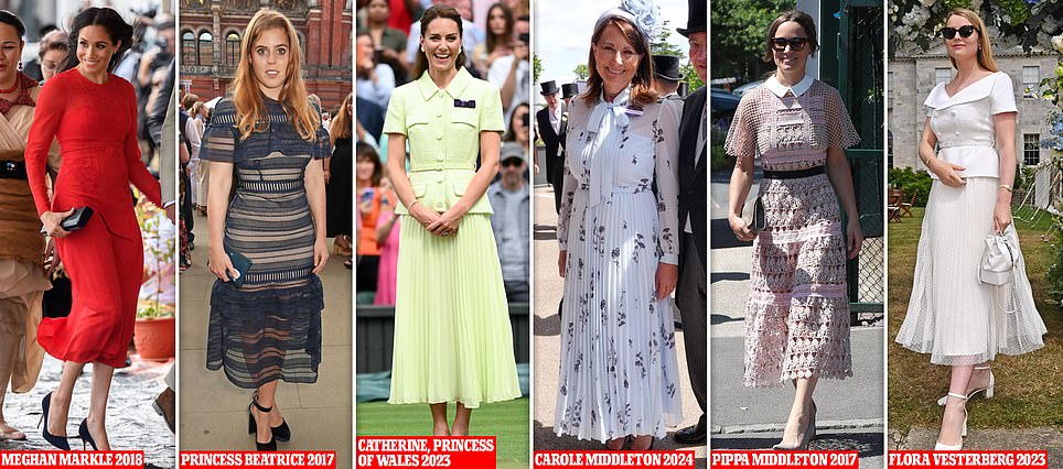 Royals who got Self-Portrait's style memo: Since Kate debuted British brand in 2016,