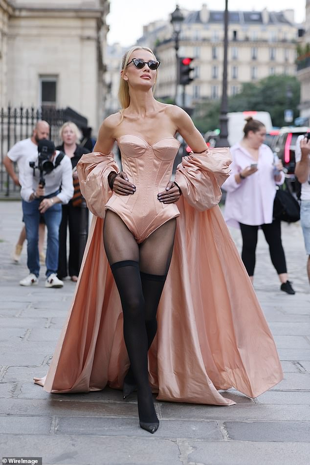 Tatiana Korsakova looked incredible wearing one of Gaultier's iconic corset designs