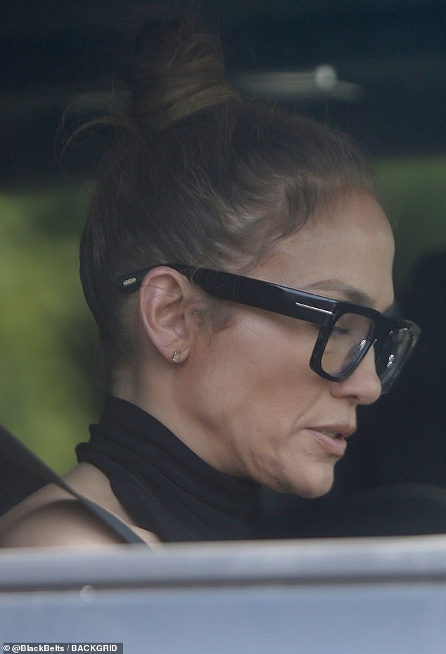 Jennifer Lopez, 54, appeared a bit tense as she was pictured heading to Paramount Studios in Hollywood, California, amid ongoing speculation about the health of her marriage to Ben Affleck, 51