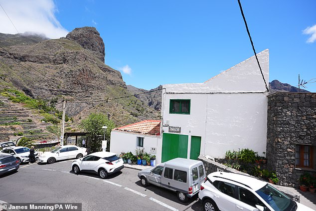 The apprentice bricklayer went back to the Casa Abuela Tina Airbnb (pictured) near the rugged Rural de Teno national park with two mystery men