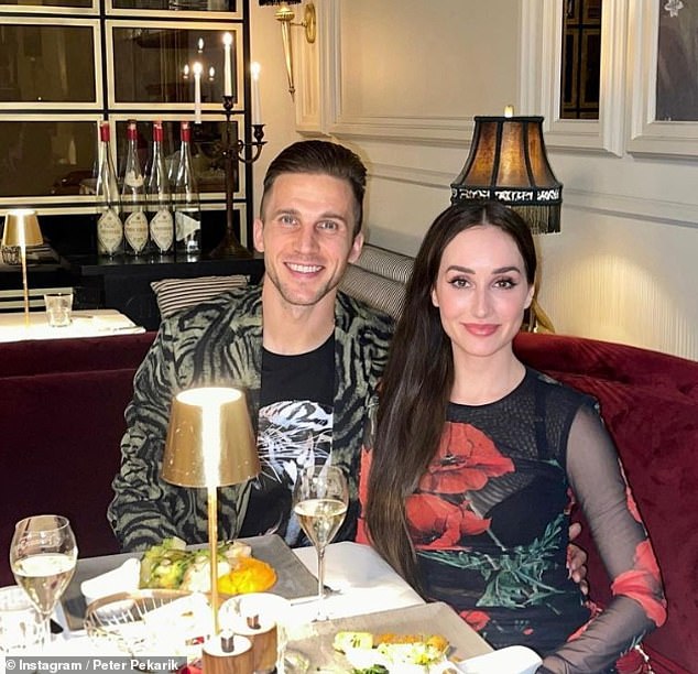 Defender Peter Pekarik, 37, is known to often post snaps of his wife Lujza - with whom he will celebrate his 12 year marriage anniversary this December