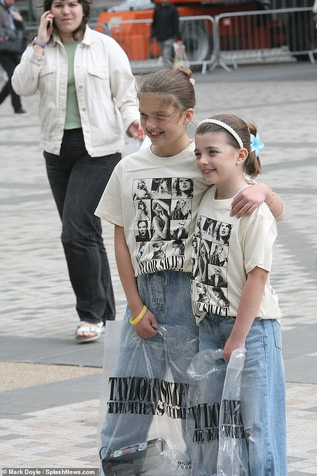 The popstar, 34, is set to play at Aviva Stadium at 6pm on Friday, Saturday and Sunday. Pictured, excited fans buy merch