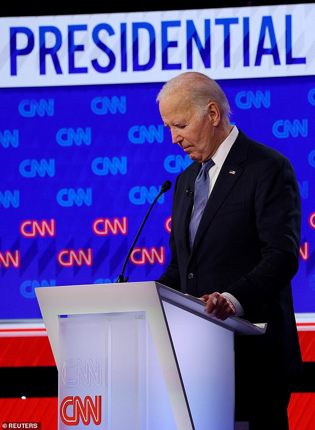 The word clouds provide a brutal assessment of what independent voters, the group that will likely decide the election, made of Biden's performance